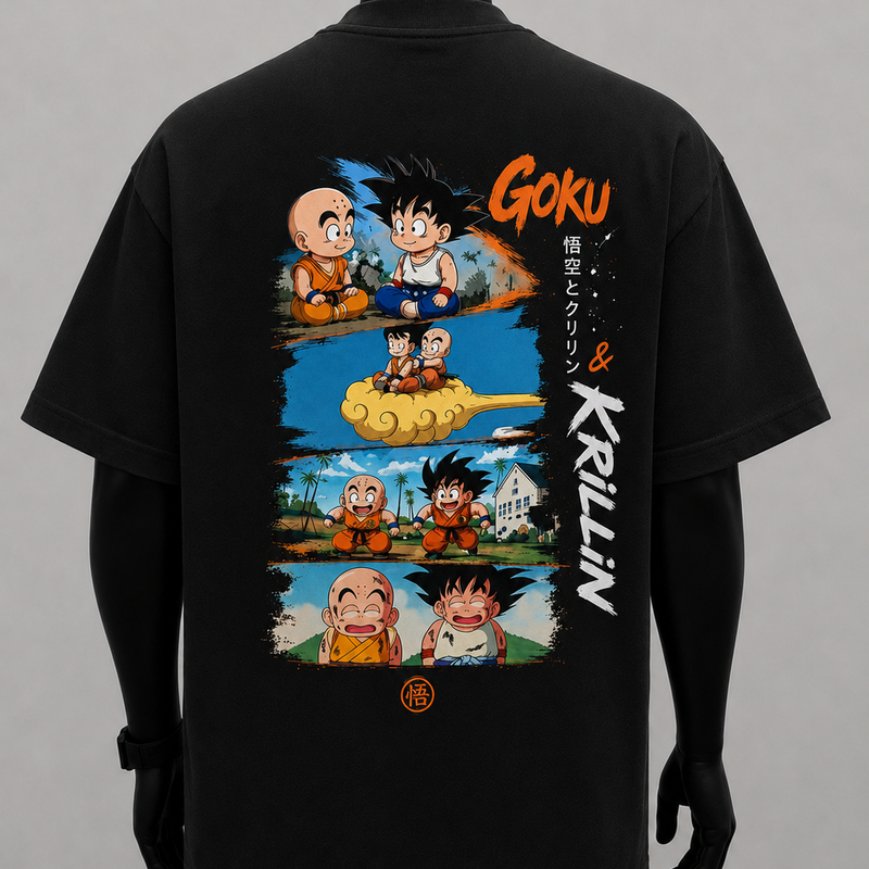 Goku & Krillin - Four Panels of Friendship and Laughter