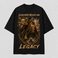 Legends Never Die - Sepia Legacy Graphic Streetwear Tee