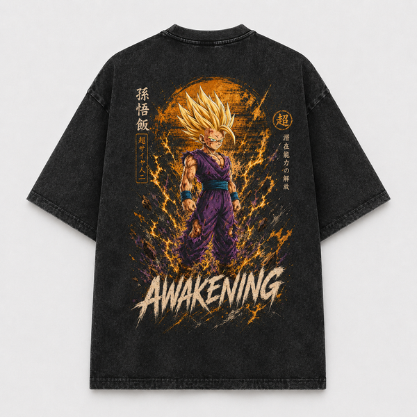Awakening - Gohan, Amber Aura and Violet Gi - mockup