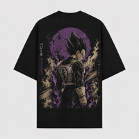 Prince's Pride - Vegeta in Violet Moonlight, Streetwear Graphic Tee