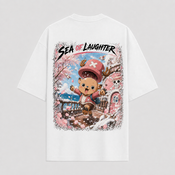 Sea of Laughter - Chopper Blossom Graphic Streetwear Tee - mockup