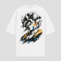 Ink and Restraint - A Portrait of Vegito in Monochrome