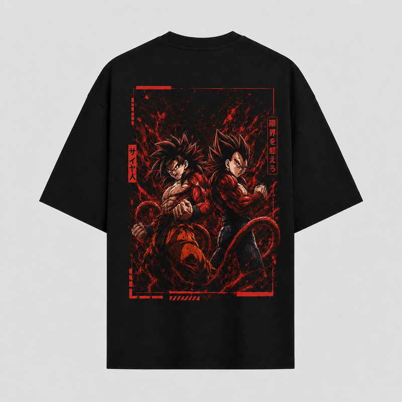 Beyond the Limit - Goku and Vegeta Battle-Ready Graphic Tee