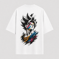 Ink and Attitude - Vegito in Colour-Split Brushwork