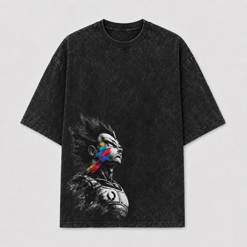 Vegeta in Profile - Pride, Monochrome and a Streak of Colour