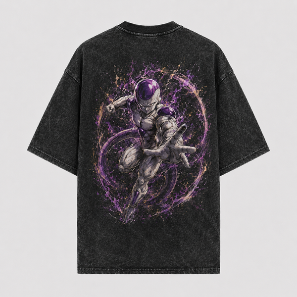Violet Orbit - Frieza in Full Force, Directional Graphic Tee - mockup