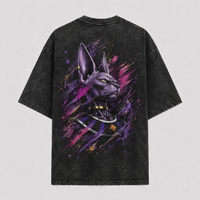 Violet Composure - Beerus in Splattered Portrait Stillness