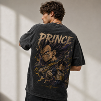 Prince Beyond Limits - Vegeta Battle-Ready Graphic Streetwear Tee