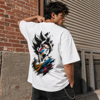 Ink and Attitude - Vegito in Colour-Split Brushwork