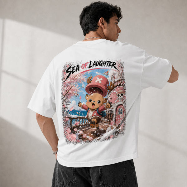 Sea of Laughter - Chopper Blossom Graphic Streetwear Tee - lifestyle