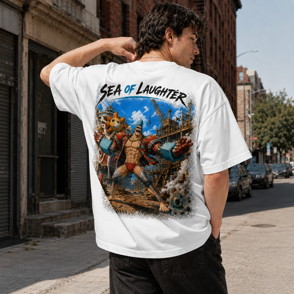 Sea of Laughter - Franky Shipyard Graphic Streetwear Tee - lifestyle