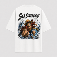 Sea Sovereigns - Luffy Full Force Oversized Streetwear Tee