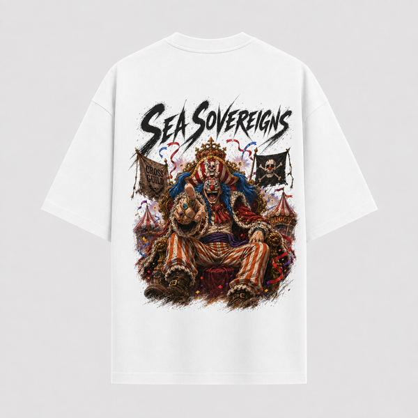 Sea Sovereigns - Buggy Enthroned Graphic Streetwear Tee - mockup