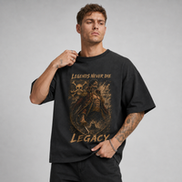 Legends Never Die - Sepia Legacy Graphic Streetwear Tee