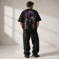Prince's Pride - Vegeta in Violet Moonlight, Streetwear Graphic Tee