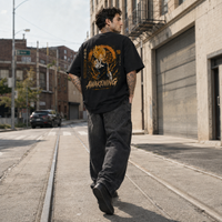 Awakening - Vegeta in Amber Aura, Directional Graphic Streetwear Tee