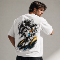 Ink and Restraint - A Portrait of Vegito in Monochrome