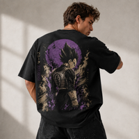 Prince's Pride - Vegeta in Violet Moonlight, Streetwear Graphic Tee