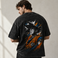 Ink, Kanji and Quiet Resolve - Goku Splatter Graphic Tee