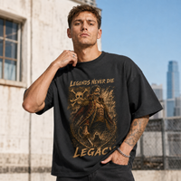 Legends Never Die - Sepia Legacy Graphic Streetwear Tee