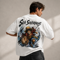 Sea Sovereigns - Luffy Full Force Oversized Streetwear Tee