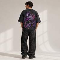 Violet Composure - Beerus in Splattered Portrait Stillness
