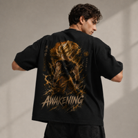Awakening - Goku Mid-Transformation, Raw Power in Gold